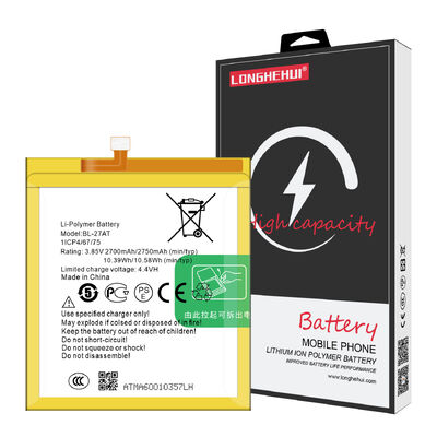 BL-27AT Original mobile phone replacement battery for Tecno phantom 6 A6 3.85V 2750mAh lithium ion polymer battery