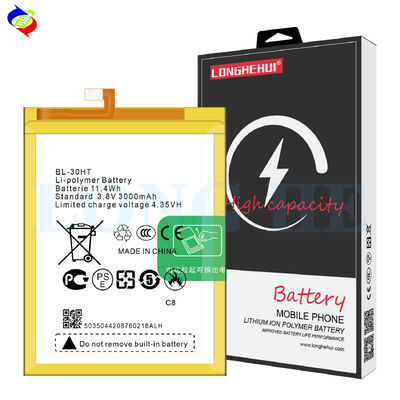 Lithium ion lithium polymer batteries BL-30HT 3000mAh 3.85V For Tecno C8 Original lithium-ion battery for mobile phones