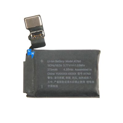 273mAh Capacity Rechargeable Batteries for Apple Watch Series 2 42mm 38mm A1760 A1757