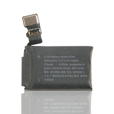 RECHARGABLE 273mAh A1760 A1757 A1816 series 2 38mm watch battery for Apple watch series2 battery