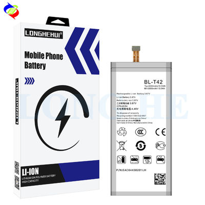 Double IC Protection Li-ion Battery BL-T42 for LG V50 ThinQ Mobile Phone 4000mAh 3.87V