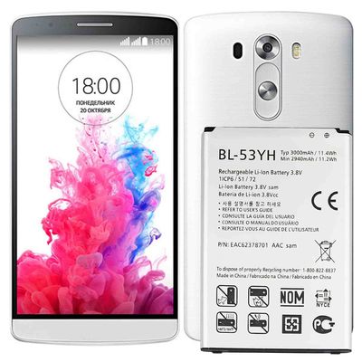 Double IC Protection 3000mAh BL-53YH D851 D852 D855 Mobile Phone Battery for LG LS470