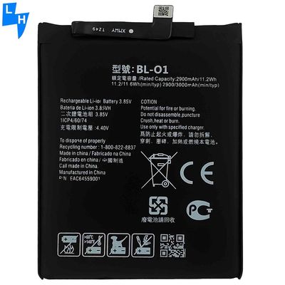 black Original Rechargeable Battery BL-O1 for LG K20 2019 K8 LM-X120EMW 3000mAh 3.84V