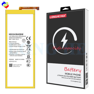Huawei Ascend P7 Battery Replacement 2460mAh HB3543B4EBW Mobile Batteries OEM/ODM