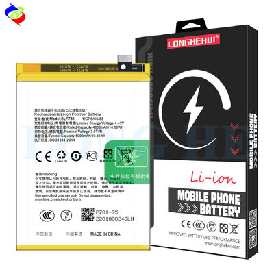 High Capacity 5000mAh White BLP781 A92-2020 CPH2061 Mobile Phone Battery for OPPO A52