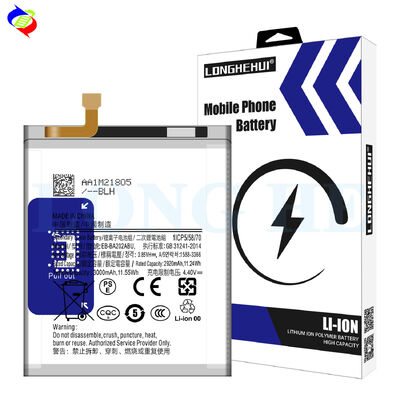 High Capacity Rechargeable Battery EB-BA202ABU for Samsung A20 A202 A20S A20E 3000mAh