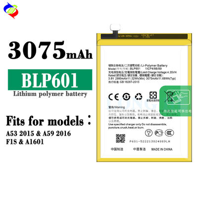 3075mAh F1S BLP601 A53 mobile phone battery for OPPO A53 battery the ultimate power source