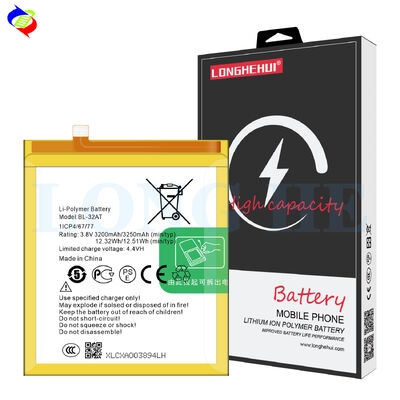 Yellow 3200mAh BL-32AT C10 CX Battery for Tecno Camon CX Rechargeable Batteries Stock