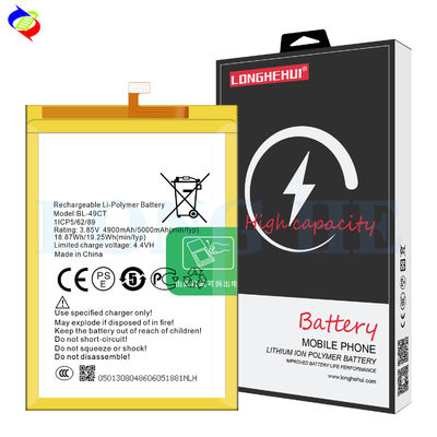 BL-49CT 4900mAh Rechargeable Mobile Phone Batteries for Tecno WX3 Pro WX3P B12 3.85V