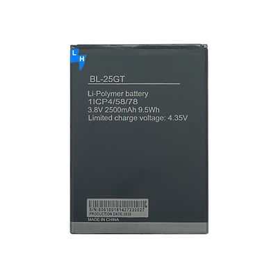 BL-25GT Mobile Phone Battery Replacement for Tecno N9 N9S MOQ 3.8V 2500mAh