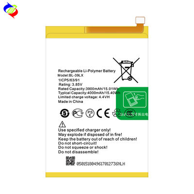 4000mAh BL-39LX X652 Mobile Phone Battery for Infinix S5 Rechargeable Batteries white