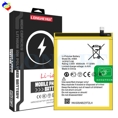 4500mAh Capacity Lithium Polymer Battery for Infinix BL-45BX 3.58V Replaceable Charging