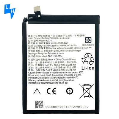 4000mAh BL270 Battery for Motorola XT1922 G6Play MOTO E5 K53 K53A48 Black 4000mAh