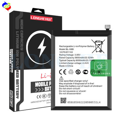 Silver AAA BL-58BI 3.7V 2100mAh Lithium Rechargeable Battery for itel Hot 9 Play