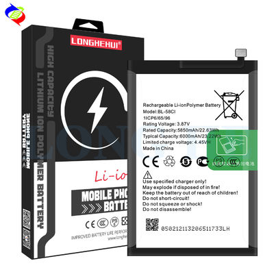 High Capacity 6000mAh Li-ion Polymer Battery BL-58CI for itel P40 P662L Original 100% Authentic