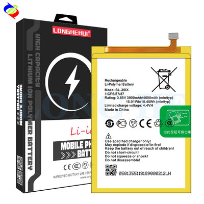 white 4000mAh BL-39iX Note5 stylus Note 6 X606 X610 mobile phone battery for-infinix Note 5 pro battery