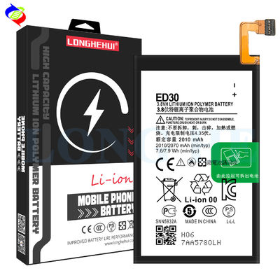 ED30 3.8V 2010mAh Lithium Polymer Battery for Replaceable Charging MOQ ODM/OEM