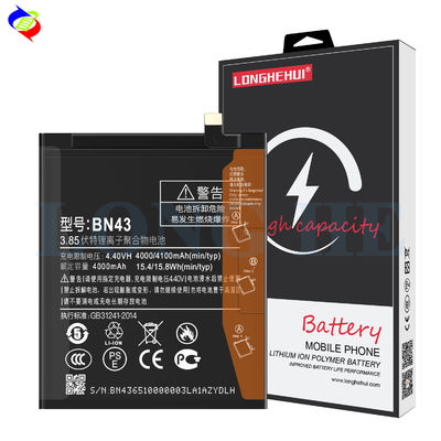 1 1 Original Capacity Replacement Phone Battery BN43 for Xiaomi Redmi Note4X 4100mAh
