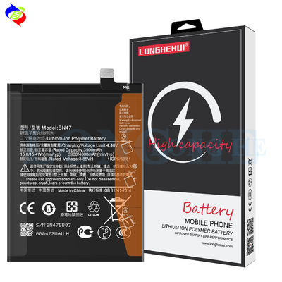 4000mAh capacity BN47 battery for Xiaomi Redmi 6 Pro at affordable