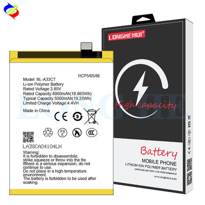 Compatible Infinix Rechargeable Li-ion Polymer Battery BL-A33CT for GM22 5000mAh 3.85V