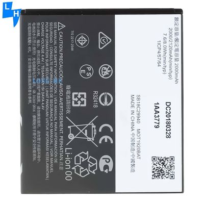 RECHARGABLE and AAA 2000mAh Battery JE30 for Motorola Moto E5 Play Go Edition