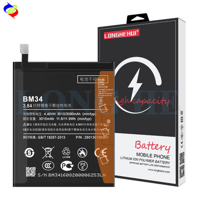 Double IC Protection BM34 Original 3090mAh Battery for Xiaomi Note Pro Fast Shipping