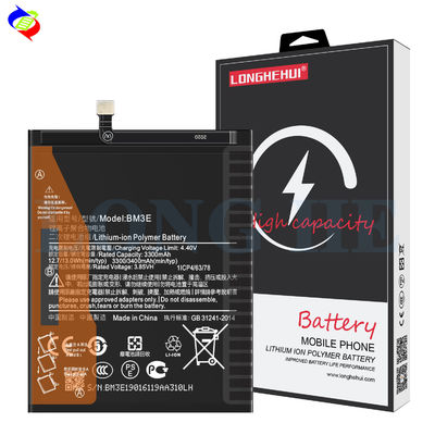 Stock BM3E 3.85V 3400mAh Mobile Smart Phone Battery for Xiaomi 8 Replacement Black