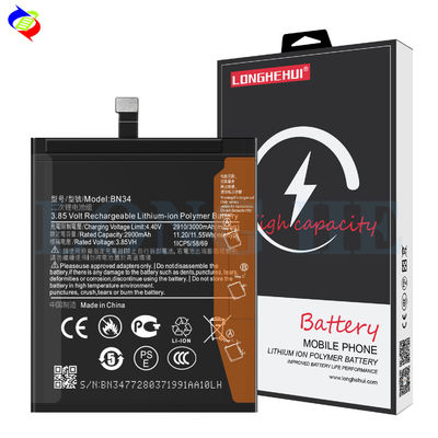 Stock BN34 3000mAh 4.4V Lithium Ion Polymer Battery for Xiaomi Mi Redmi 5A Mobile Phone