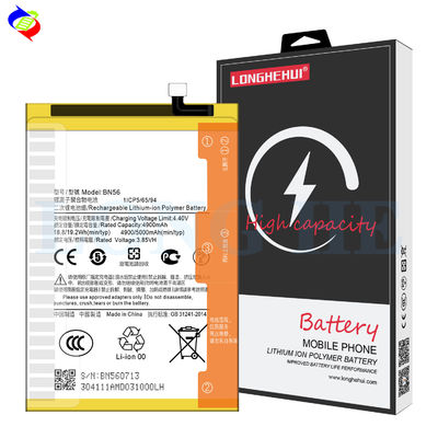 High Capacity White Rechargeable Batteries for Xiaomi Redmi 9A 9C BN56 3.85v 5000mah