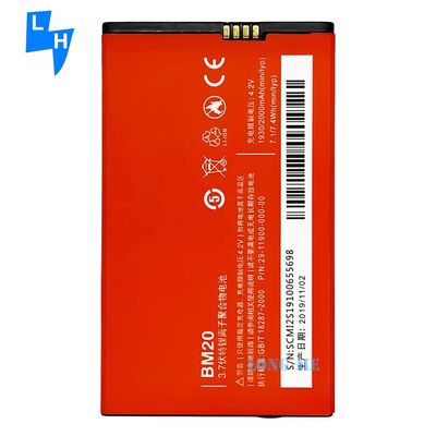 2000mAh BM20 Rechargeable Batteries for Xiaomi Mi2 Mobile Phone Li-ion and Efficiency