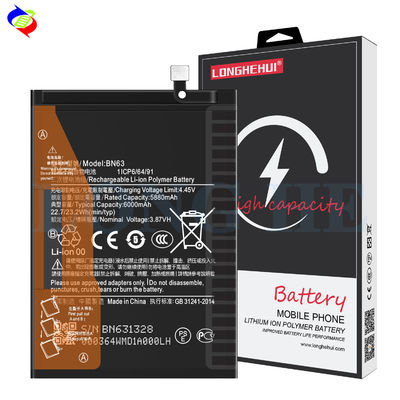 ODM/OEM Li-polymer Batteries BN63 for Xiaomi RedMi 10 10 Prime 3.87V 6000mAh