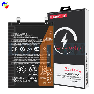 Black RECHARGABLE 3.87V 5000mAh BP4K Battery For Xiaomi POCO X5 pro / Redmi note 12 pro Batteries add mi logo