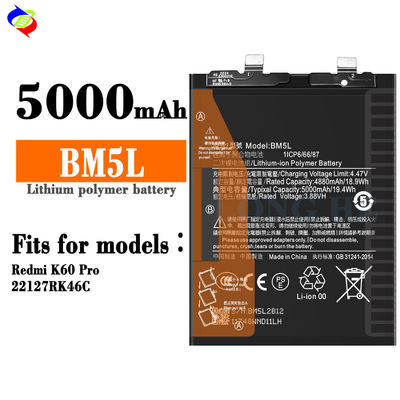 BM5L Battery For Xiaomi Redmi K60 Pro 5000mAh Dual IC Protection Replacement Battery