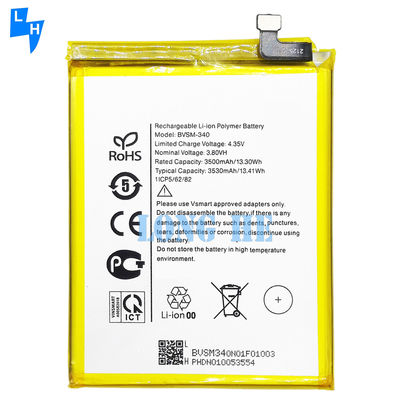 Original BVSM-340 Li-ion Polymer Battery 3530mAh 3.80V for Vsmart Star 4 Mobile Phone