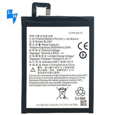 BL250 Battery for Lenovo Vibe S1/S1C50/S1A40 2420mAh High Capacity and Long-Lasting