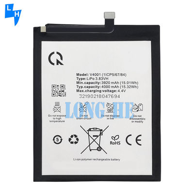 High Capacity V4001 Black Battery 4000mAh Original Replacement for Vsmart Joy 1plus