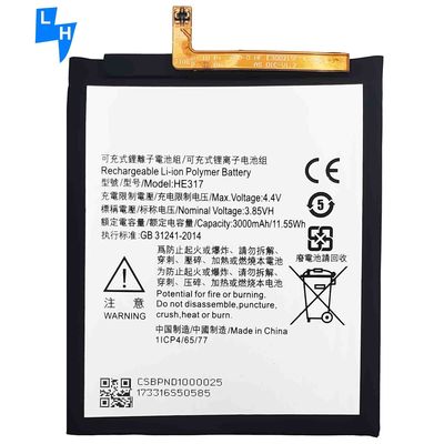 High Capacity 4.4V 2910mAh HE317 Lithium Polymer Battery for Nokia 6 TA-1000 Mobile Phone