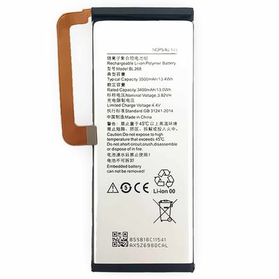 Battery BL268 For Lenovo ZUK Z2 3500mAh Replacement Mobile Phone Battery DOM 500PCS