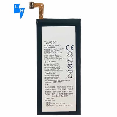 Double IC Protection Mobile Phone Battery For Alcatel TLP025C1 TLP025C2 OT5056 2500mAh