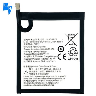 BL272 Replacement Battery 3200mAh for Lenovo Vibe K6 Power XT1662 K33A42 Black Capacity
