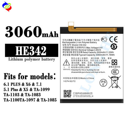 HE342 Lithium Polymer Battery for Nokia X6 Mobile Phone Long Lasting