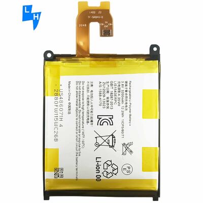 High Capacity Polymer Lithium Battery for Sony Xperia Z2 L50W L50T L50U D6503 Yellow