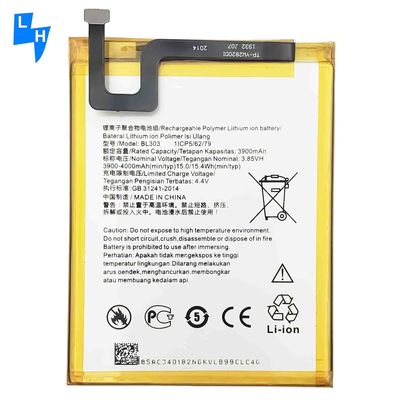 500PCS OEM/ODM Double IC Protection Battery for Lenovo-A6 note L19041 BL303 4000mAh