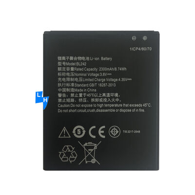 2300mAh BL242 VIBE C A2020 A6010 K3 K30 Lithim battery for Lenovo A6000 mobile phone