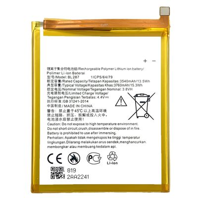High capacity and performance BL287 battery for Lenovo K9 Note 2018 Black mobile phone