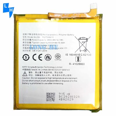 Dual IC protection 4000mAh BL296 Battery For Lenovo Z6 L78121 Z6pro Z6 Pro L78051