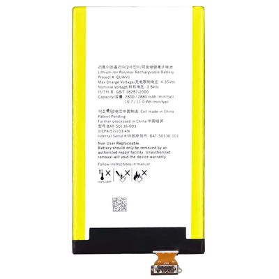 Silver OEM BAT-50136-003 Mobile Phone Battery for BlackBerry Z30 2880mAh