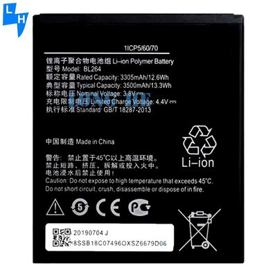 3500mAh BL264 Battery Replacement For Lenovo Vibe C2 Power Smart Phone Batteries