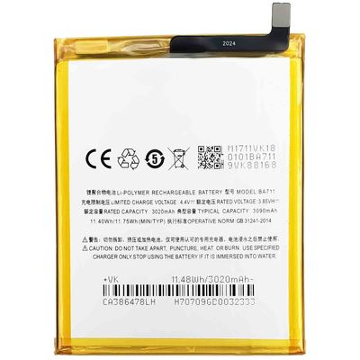 BA711 Mobile Phone Battery for Meizu Meilan 6 M6 Long-Lasting Performance