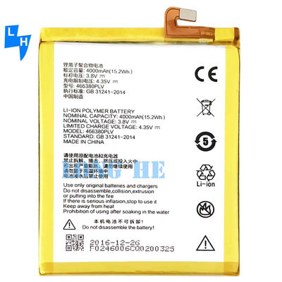 4000mAh A610 Battery for ZTE Blade A610 466380PLV High Capacity and Guaranteed